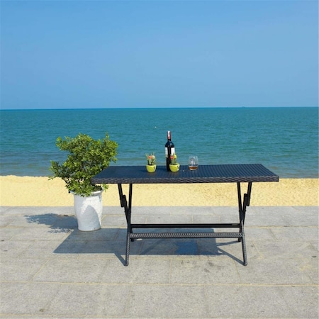 Safavieh Akita Folding Table, Black PAT7503A